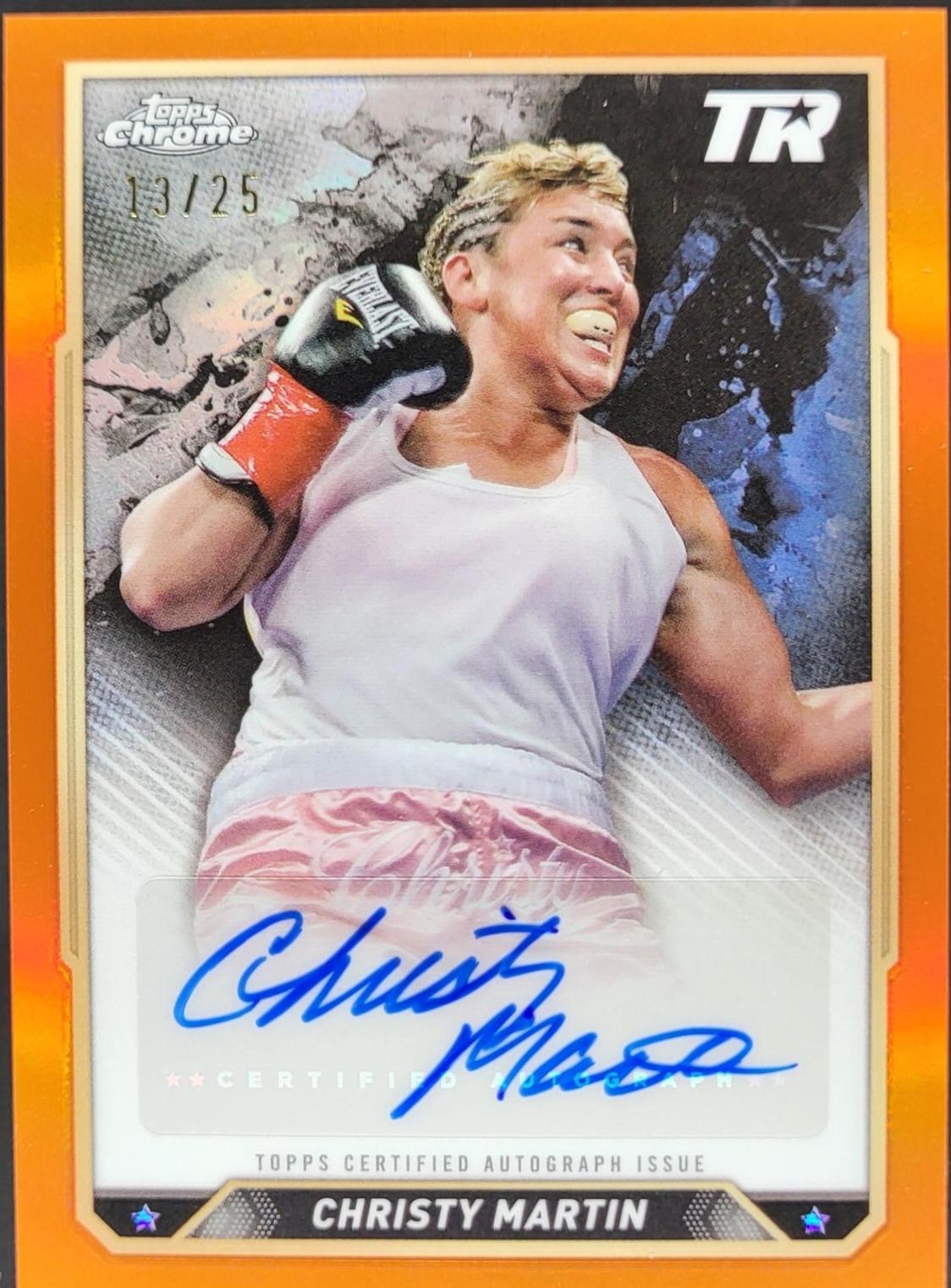 Christy Martin [Orange Refractor] #CBA-CMN