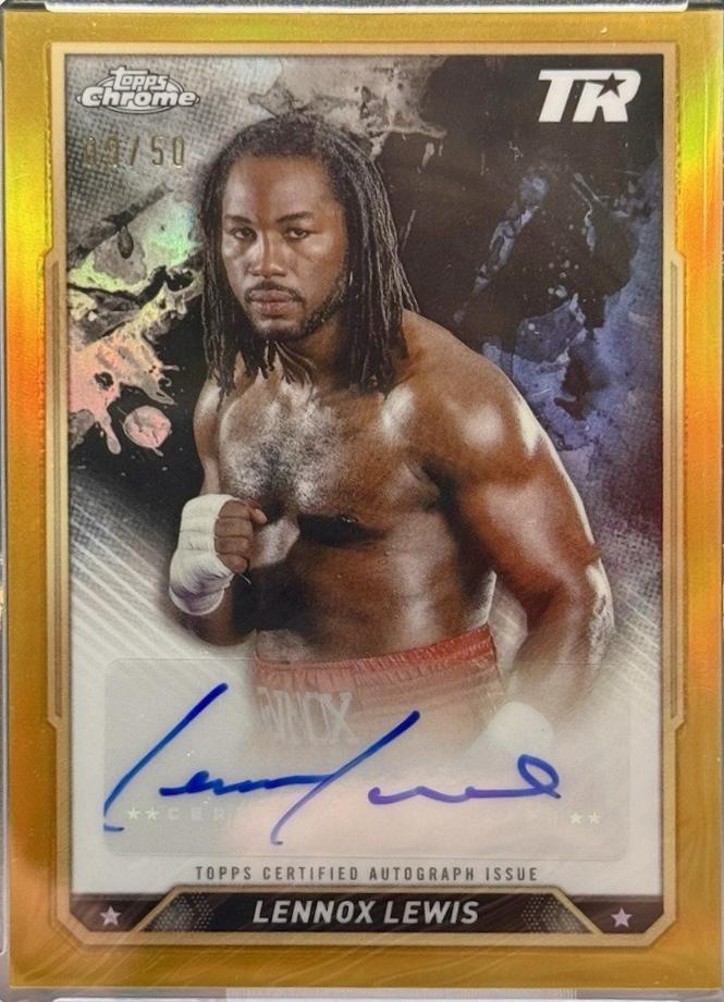 Lennox Lewis [Gold Refractor] #CBA-LLS