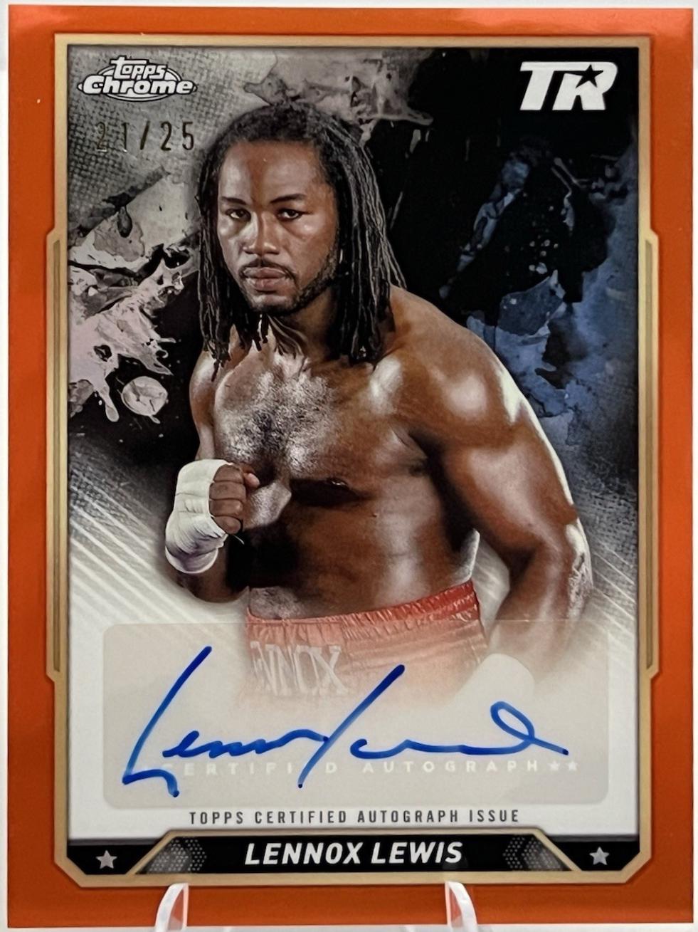 Lennox Lewis [Orange Refractor] #CBA-LLS