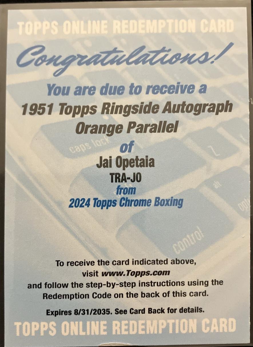 Jai Opetaia [Orange Refractor] #TRA-JO