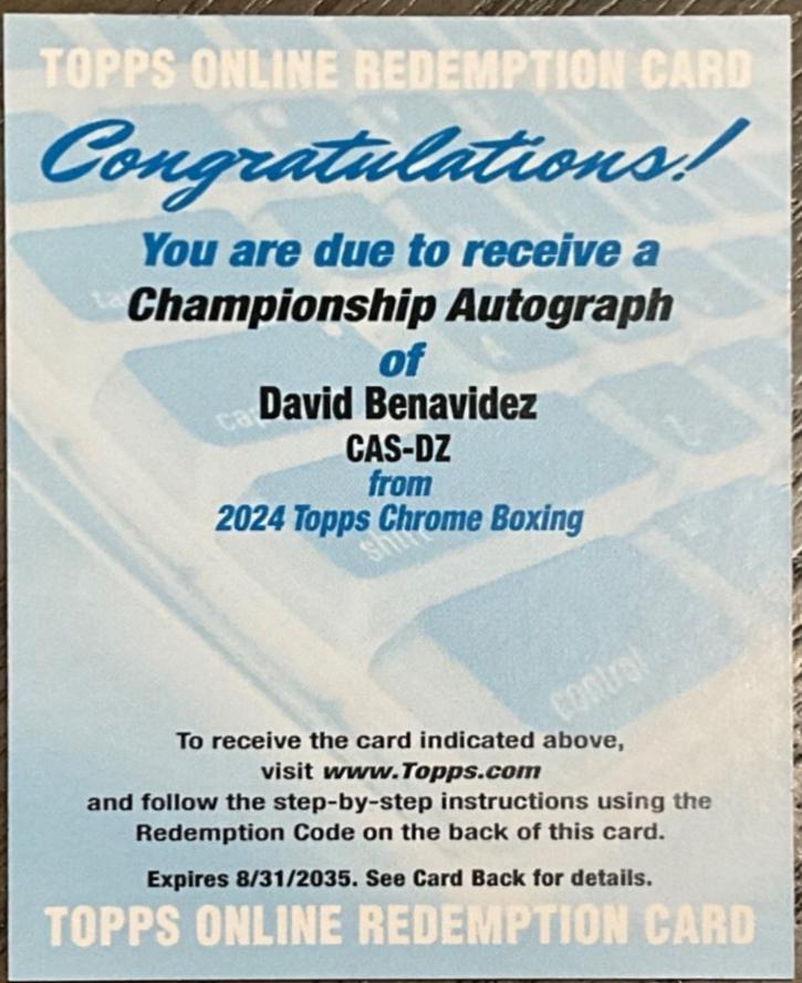 David Benavidez #CAS-DZ