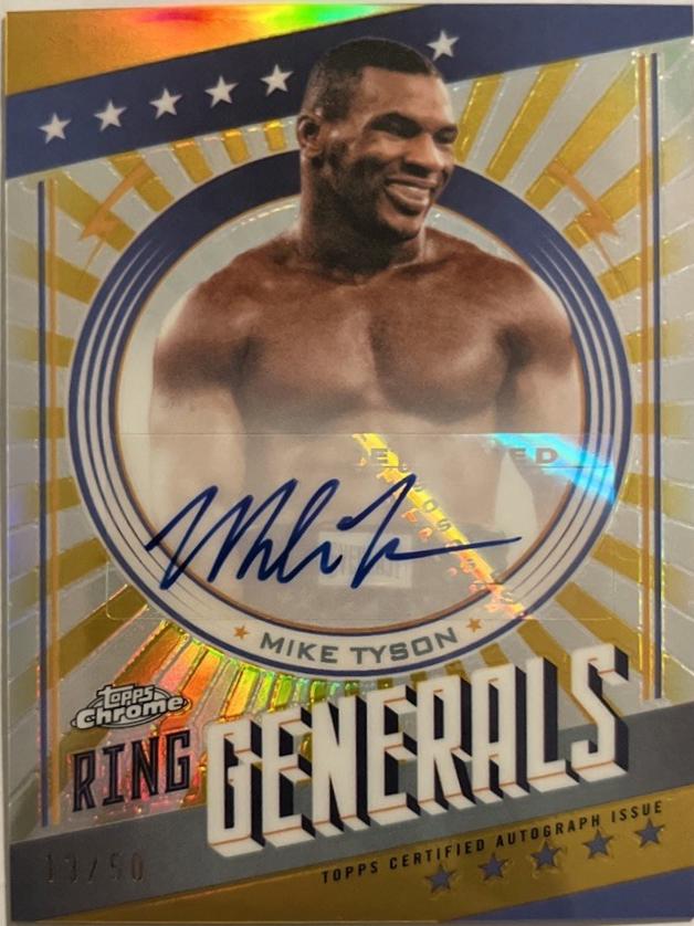 Mike Tyson [Gold Refractor] #RGA-MT