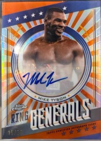 Mike Tyson [Orange Refractor] #RGA-MT