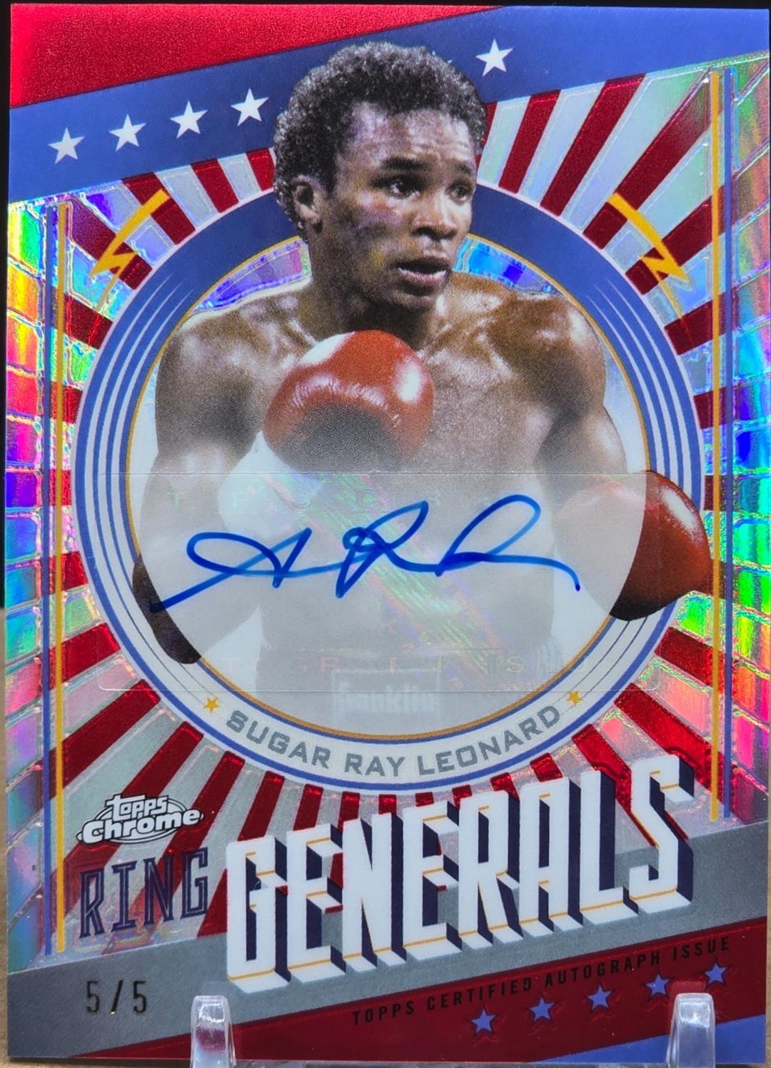 Sugar Ray Leonard [Red Refractor] #RGA-SL