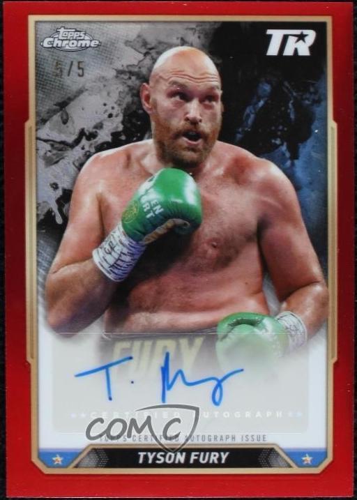Tyson Fury [Red Refractor] #CBA-TFY