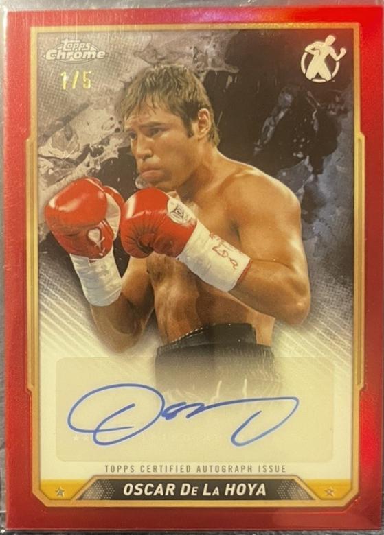 Oscar De La Hoya [Red Refractor] #CBA-ODL