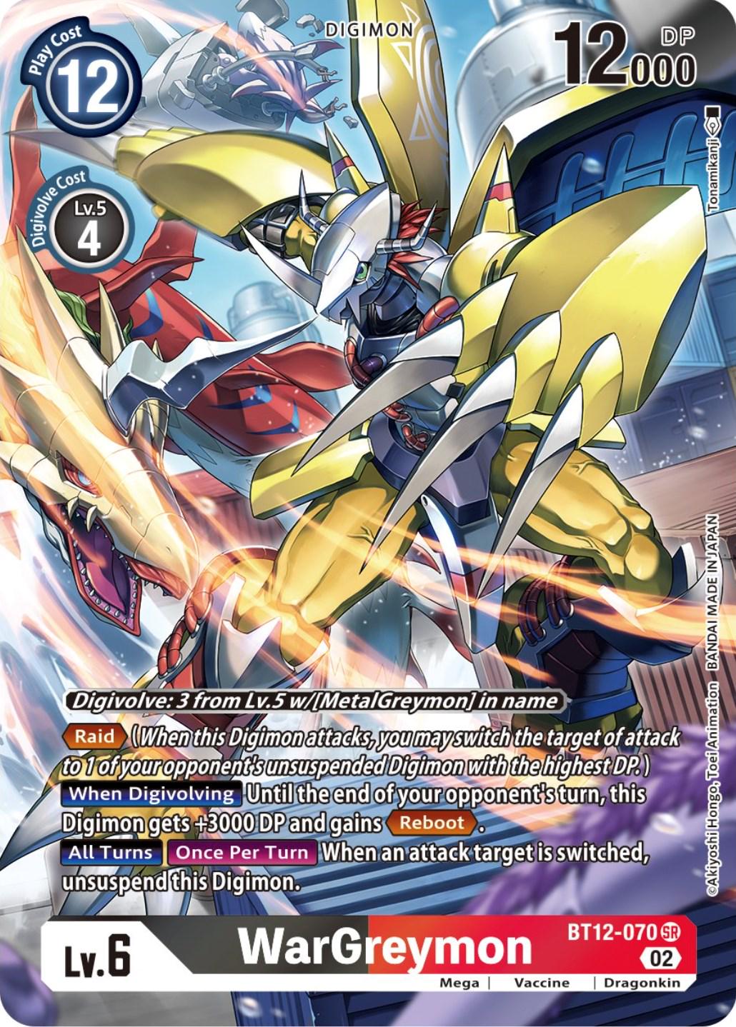 WarGreymon [Alternate Art Foil] #BT12-070