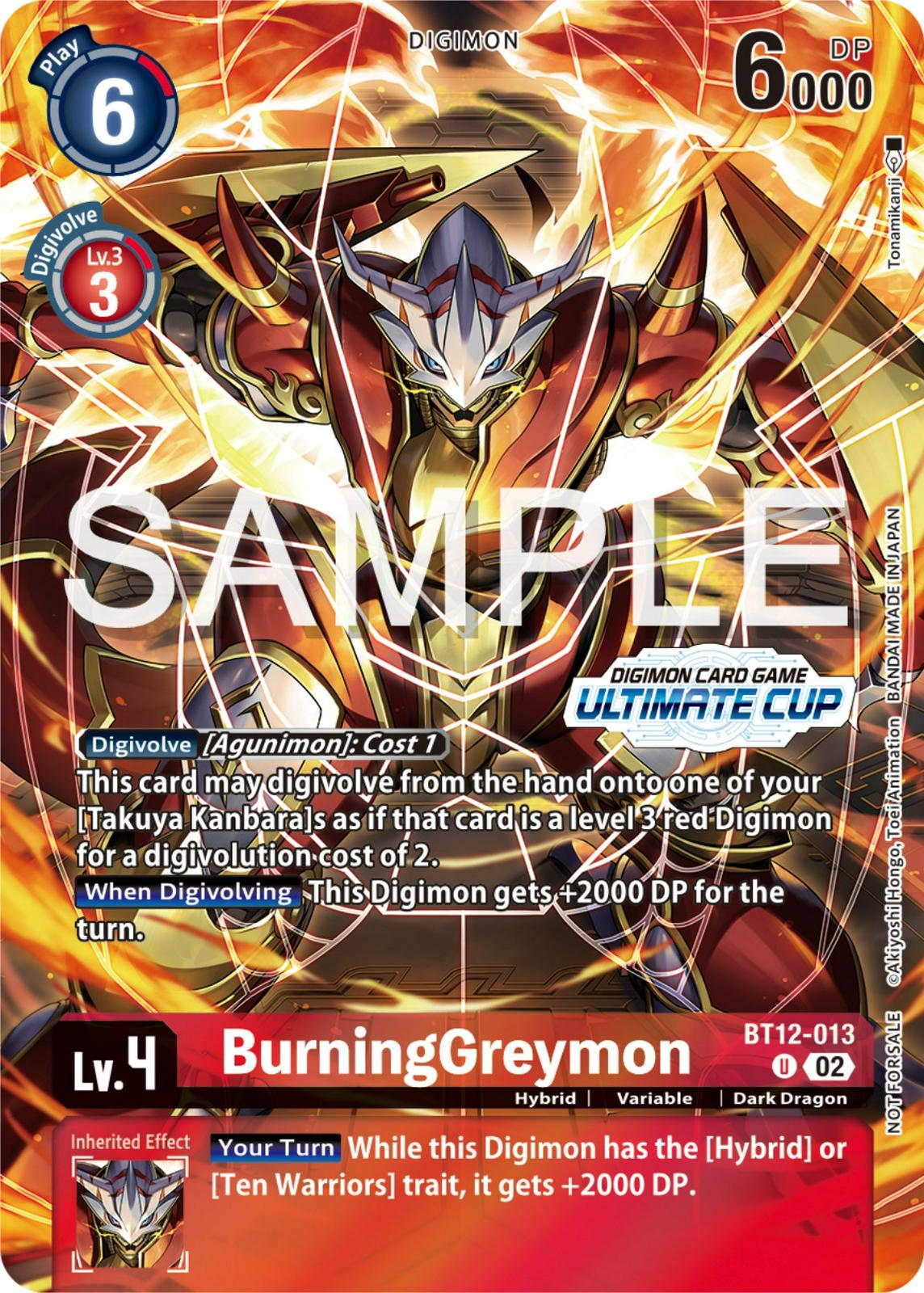 BurningGreymon [Ultimate Cup Foil] #BT12-013
