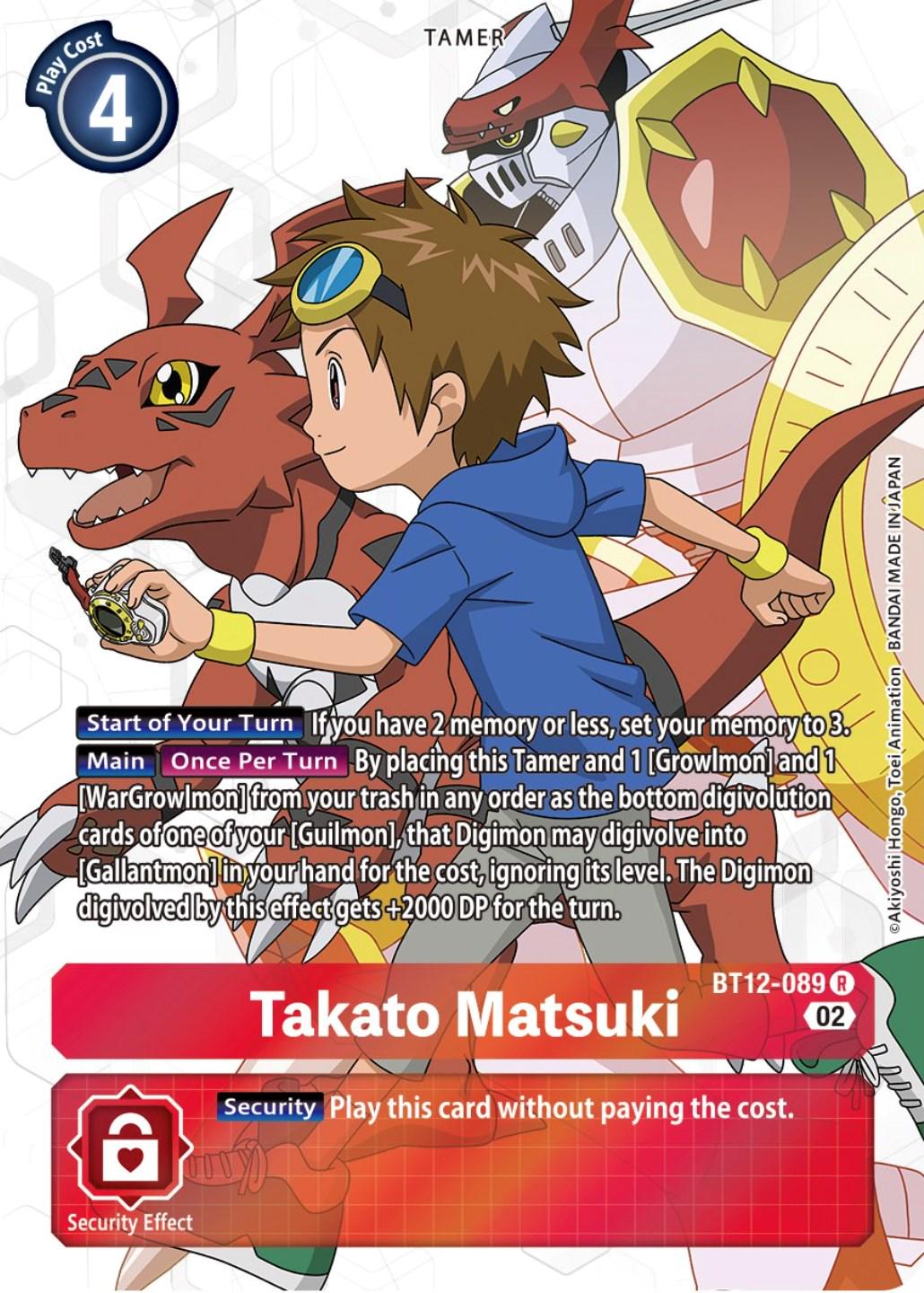 Takato Matsuki [Alternate Art Foil] #BT12-089