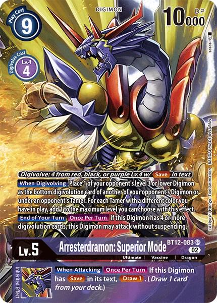 Arresterdramon: Superior Mode [Alternate Art Foil] #BT12-083