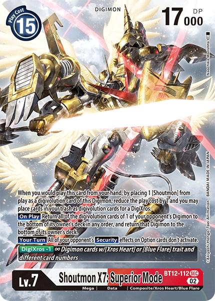 Shoutmon X7: Superior Mode [Alternate Art Foil] #BT12-112