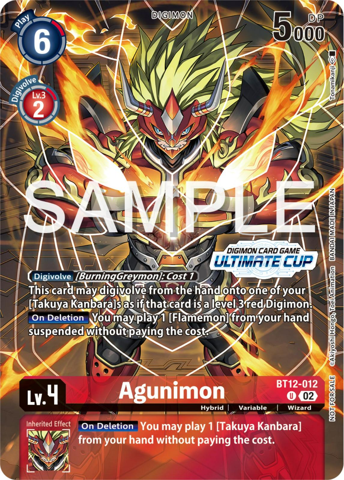 Agunimon [Ultimate Cup Foil] #BT12-012
