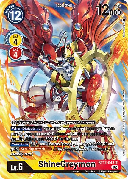 ShineGreymon [Alternate Art Foil] #BT12-043
