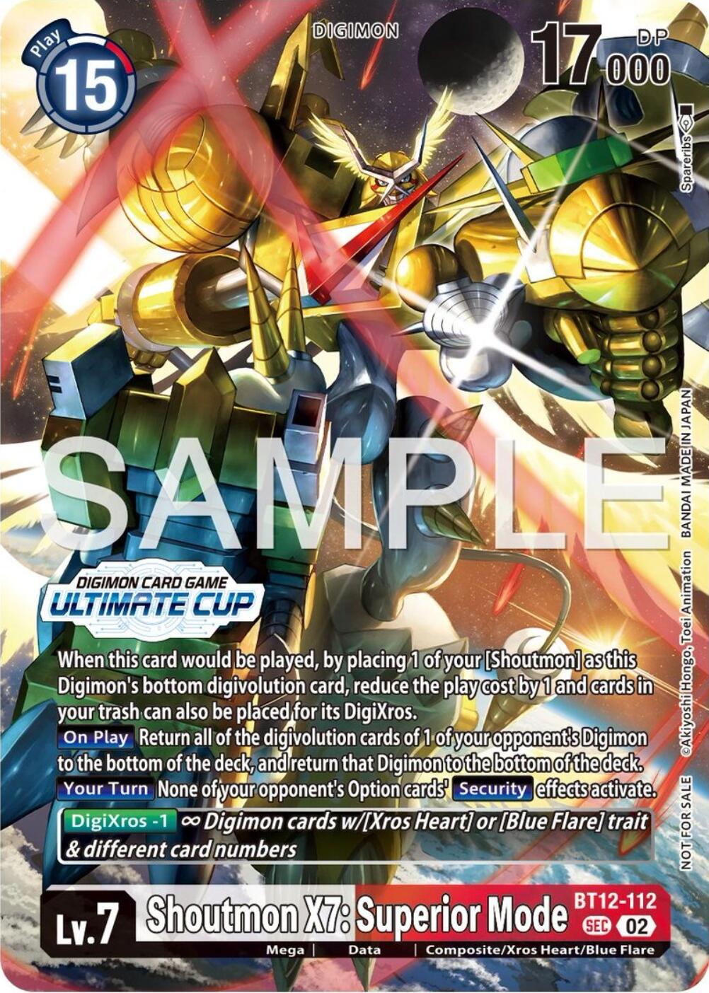 Shoutmon X7: Superior Mode [Ultimate Cup 25-26 Season 1 Foil] #BT12-112