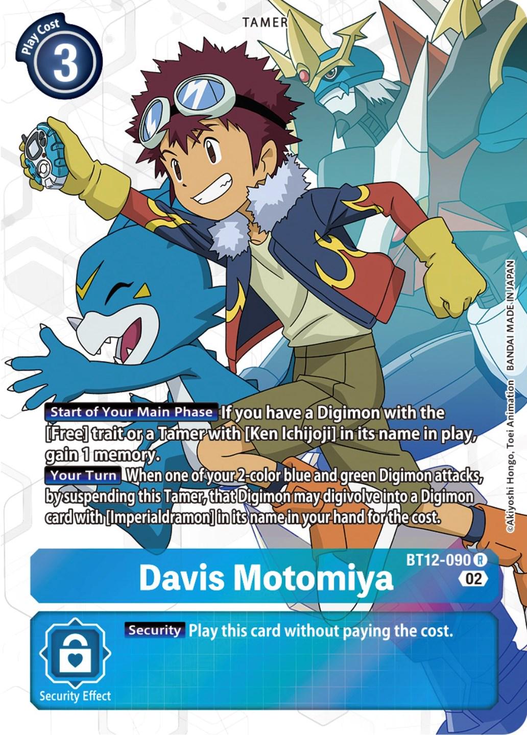 Davis Motomiya [Alternate Art Foil] #BT12-090