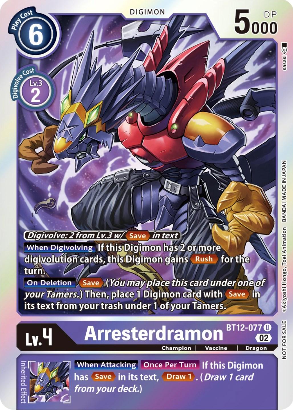 Arresterdramon [Box Topper Foil] #BT12-077