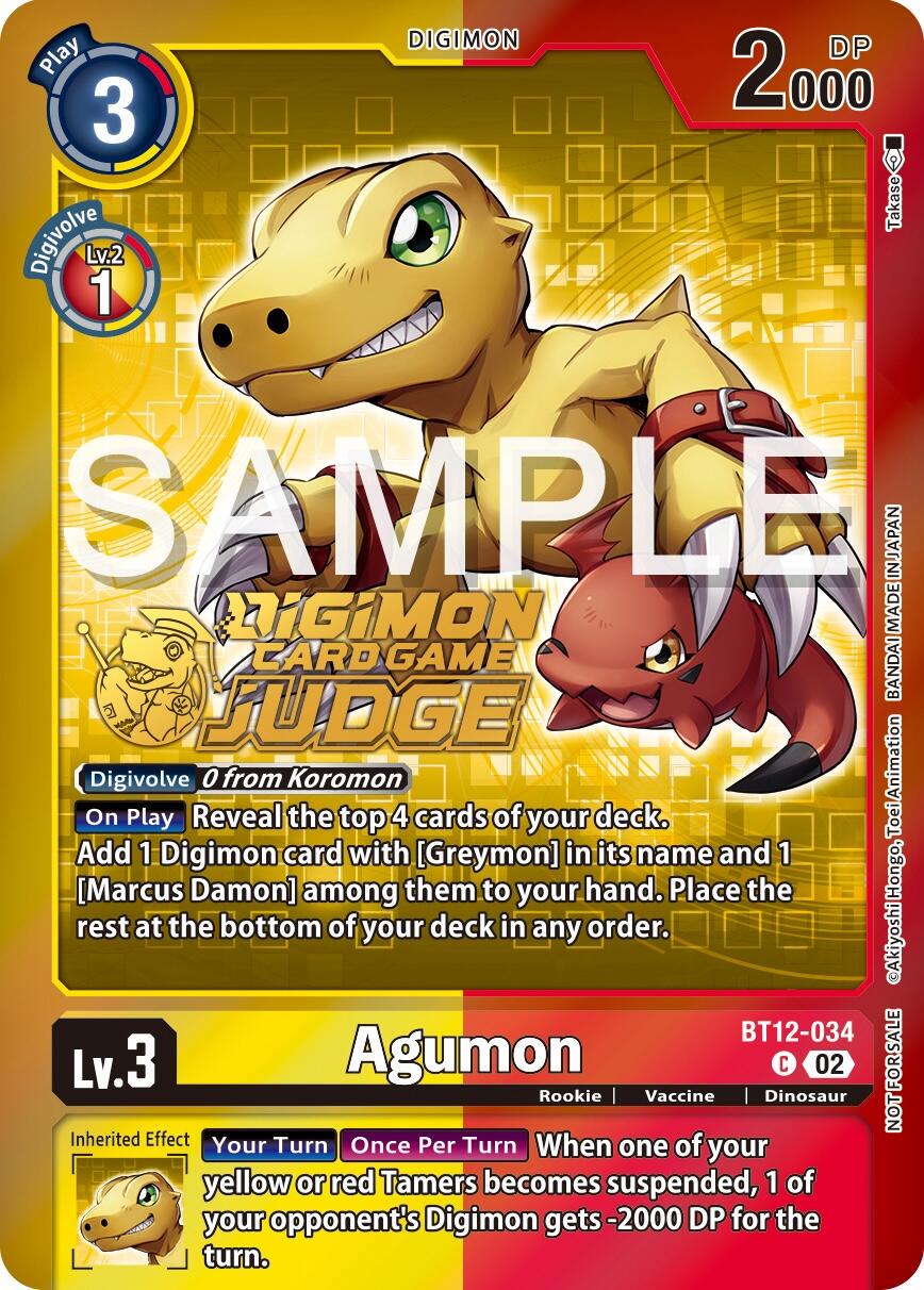 Agumon [Judge Pack Foil] #BT12-034
