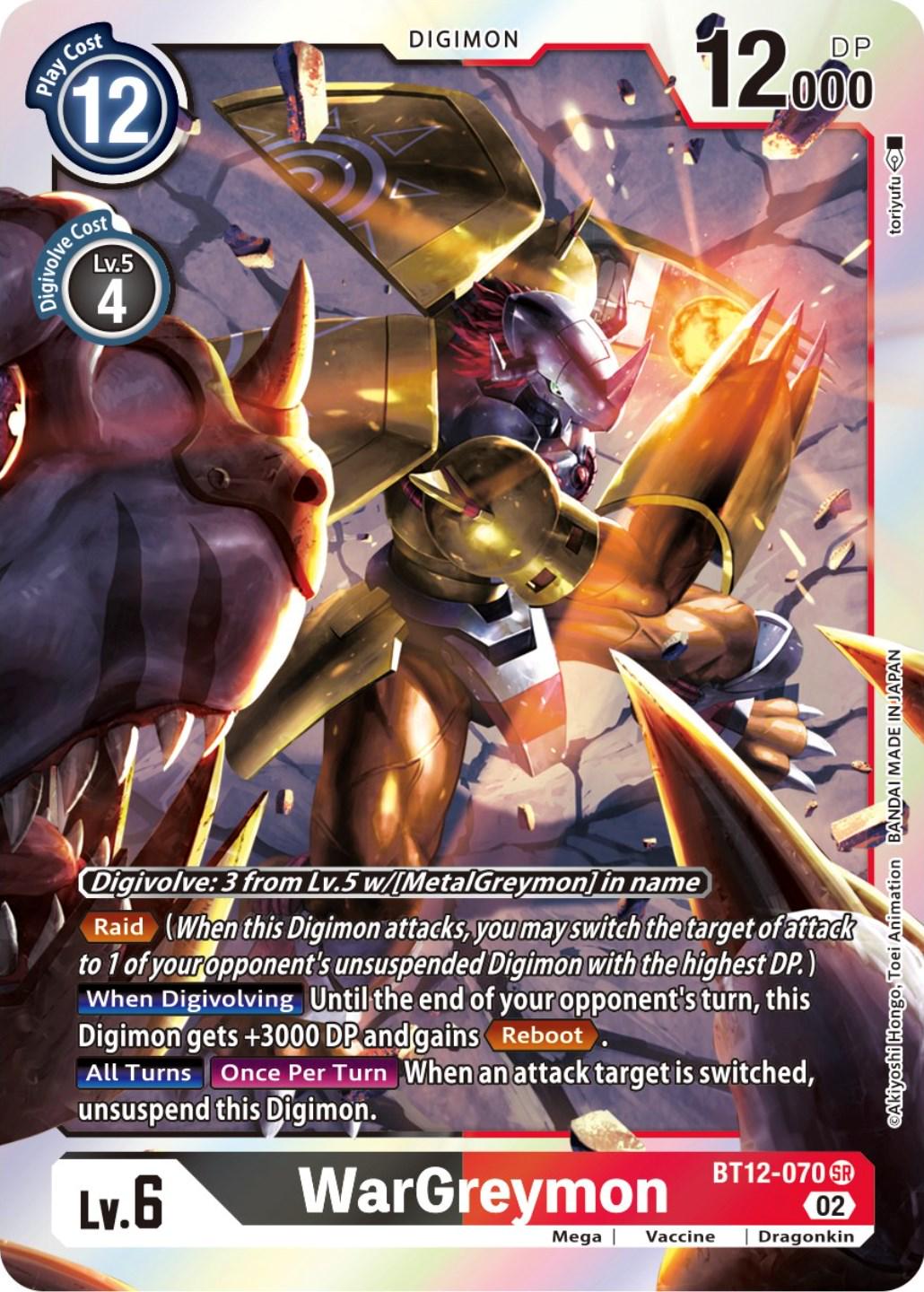 WarGreymon [Foil] #BT12-070