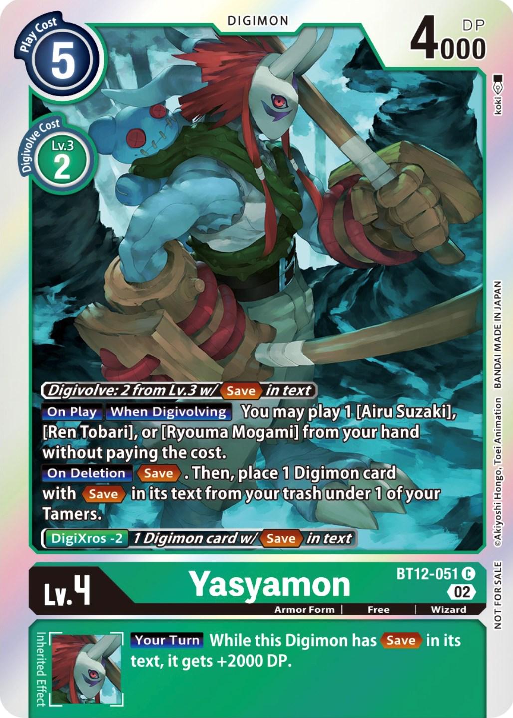 Yasyamon [Box Topper Foil] #BT12-051