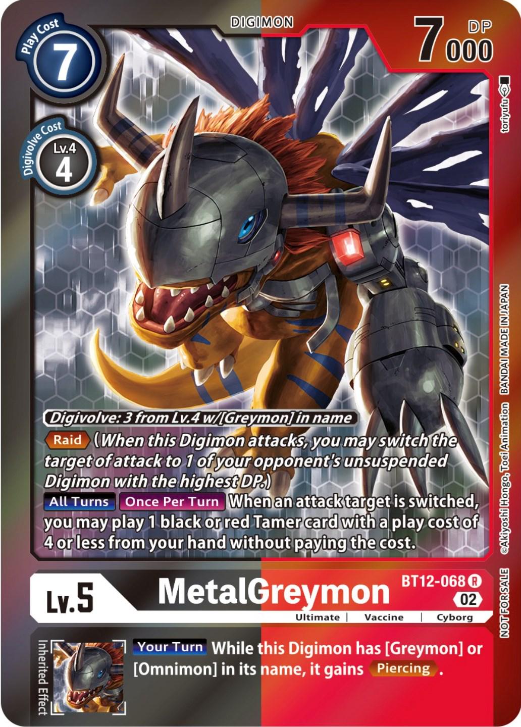 MetalGreymon [Tamer Party Special Foil] #BT12-068