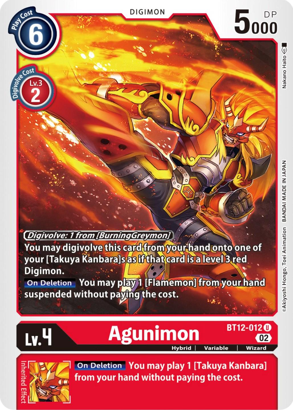 Agunimon #BT12-012