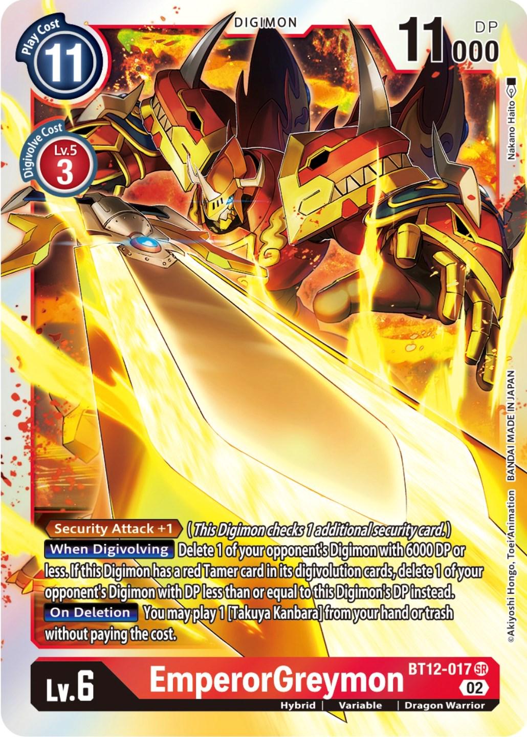 EmperorGreymon [Foil] #BT12-017
