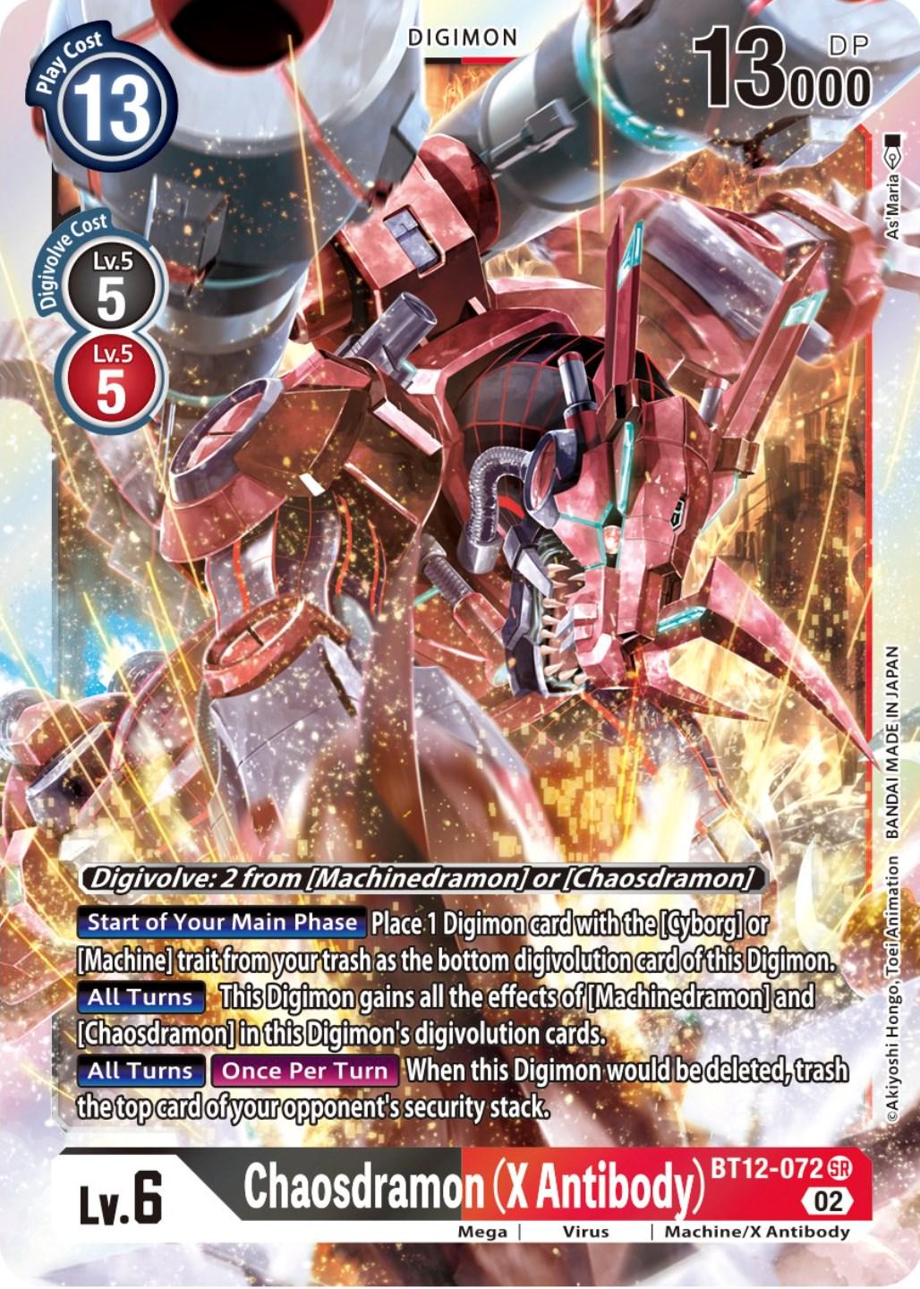 Chaosdramon [X Antibody Foil] #BT12-072
