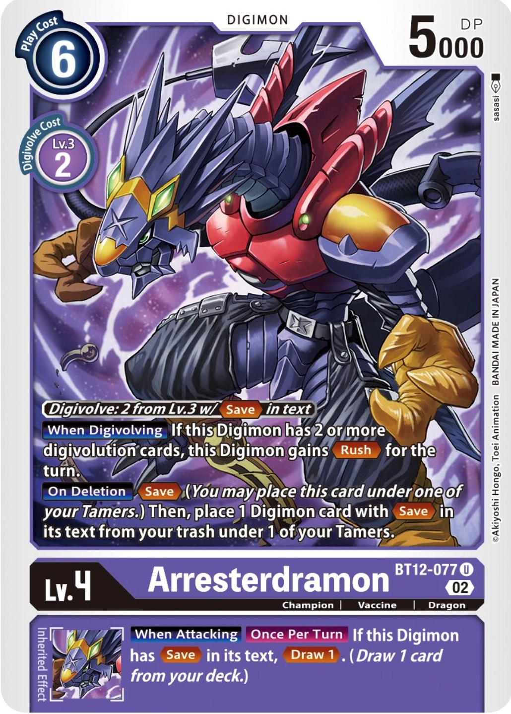 Arresterdramon #BT12-077