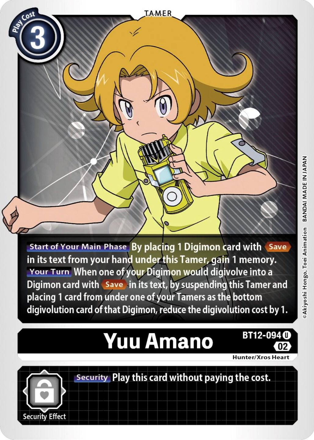 Yuu Amano #BT12-094