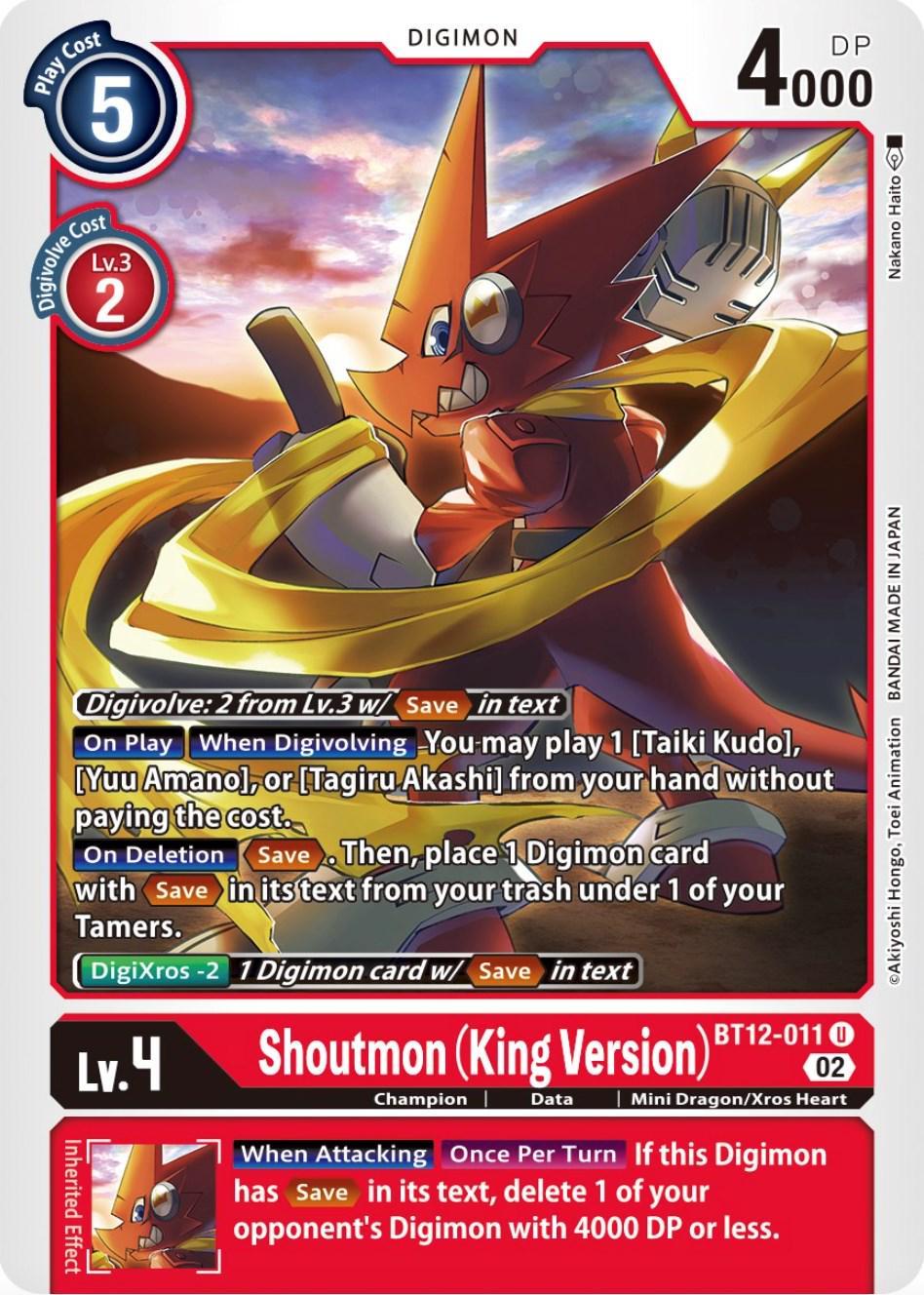 Shoutmon [King Version] #BT12-011