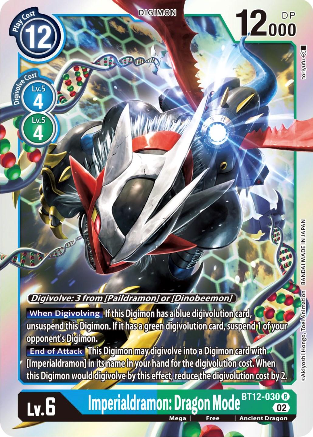 Imperialdramon: Dragon Mode [Foil] #BT12-030