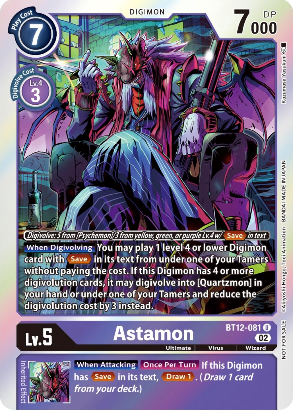 Astamon [Box Topper Foil] #BT12-081