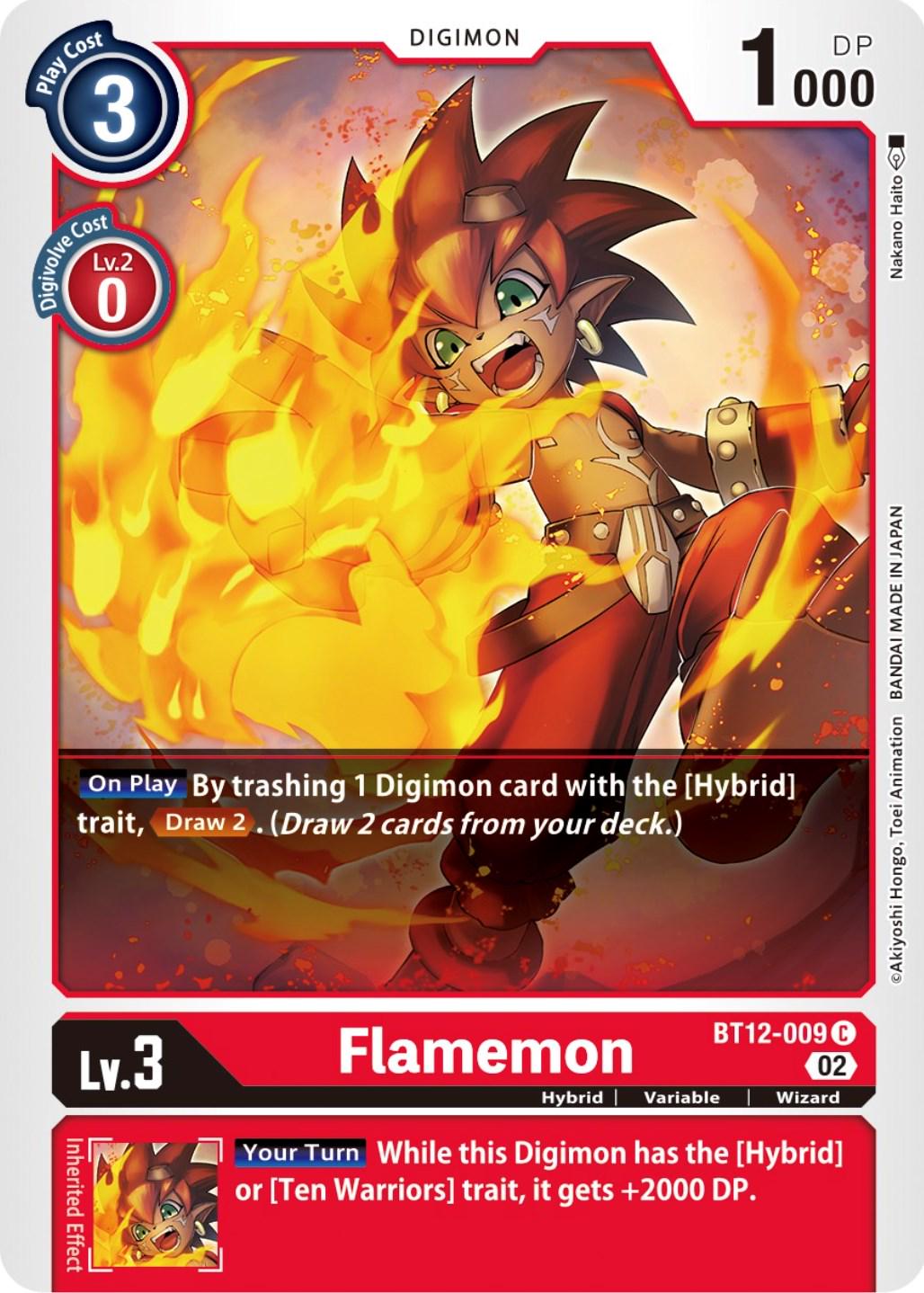 Flamemon #BT12-009