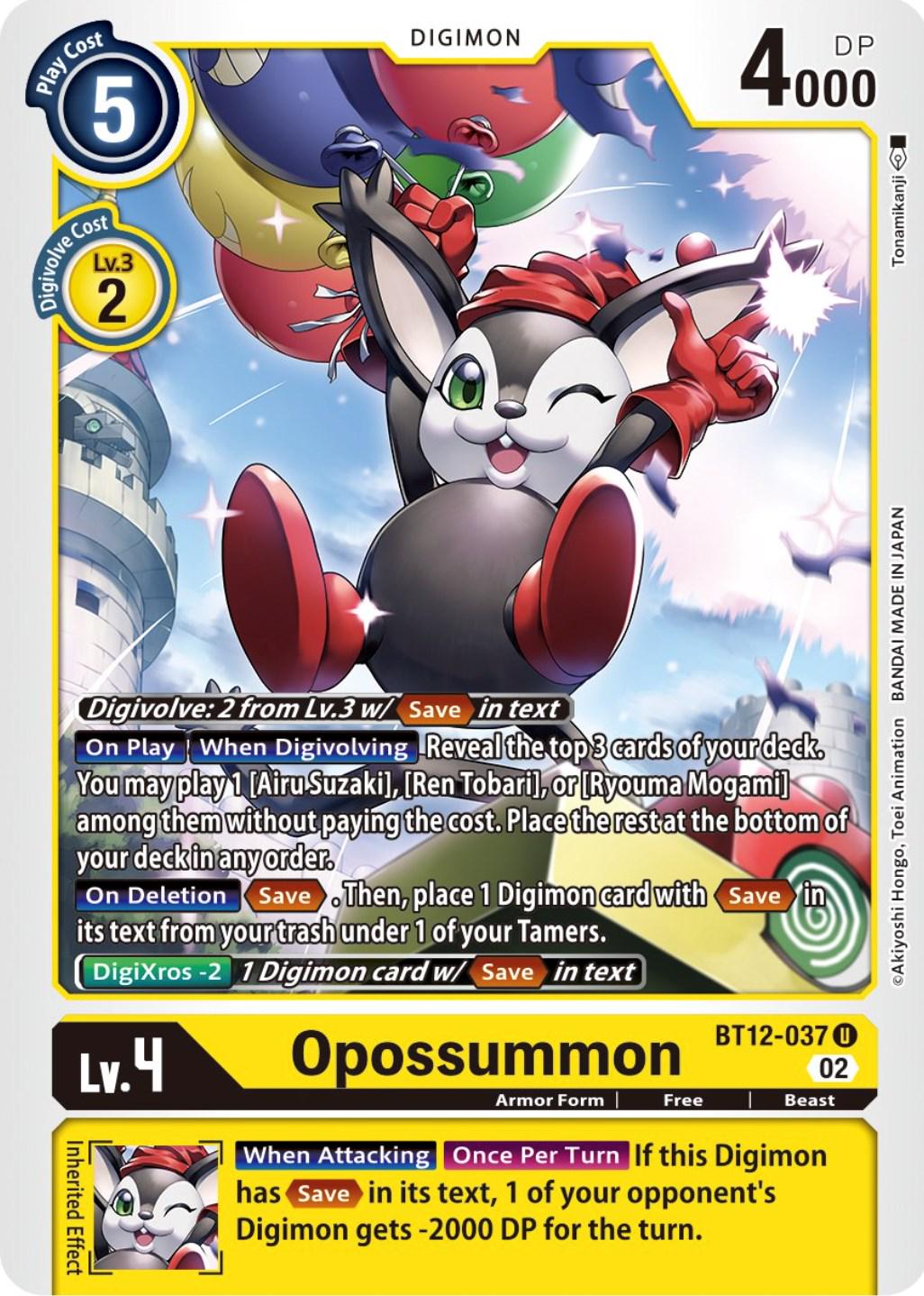Opossummon #BT12-037
