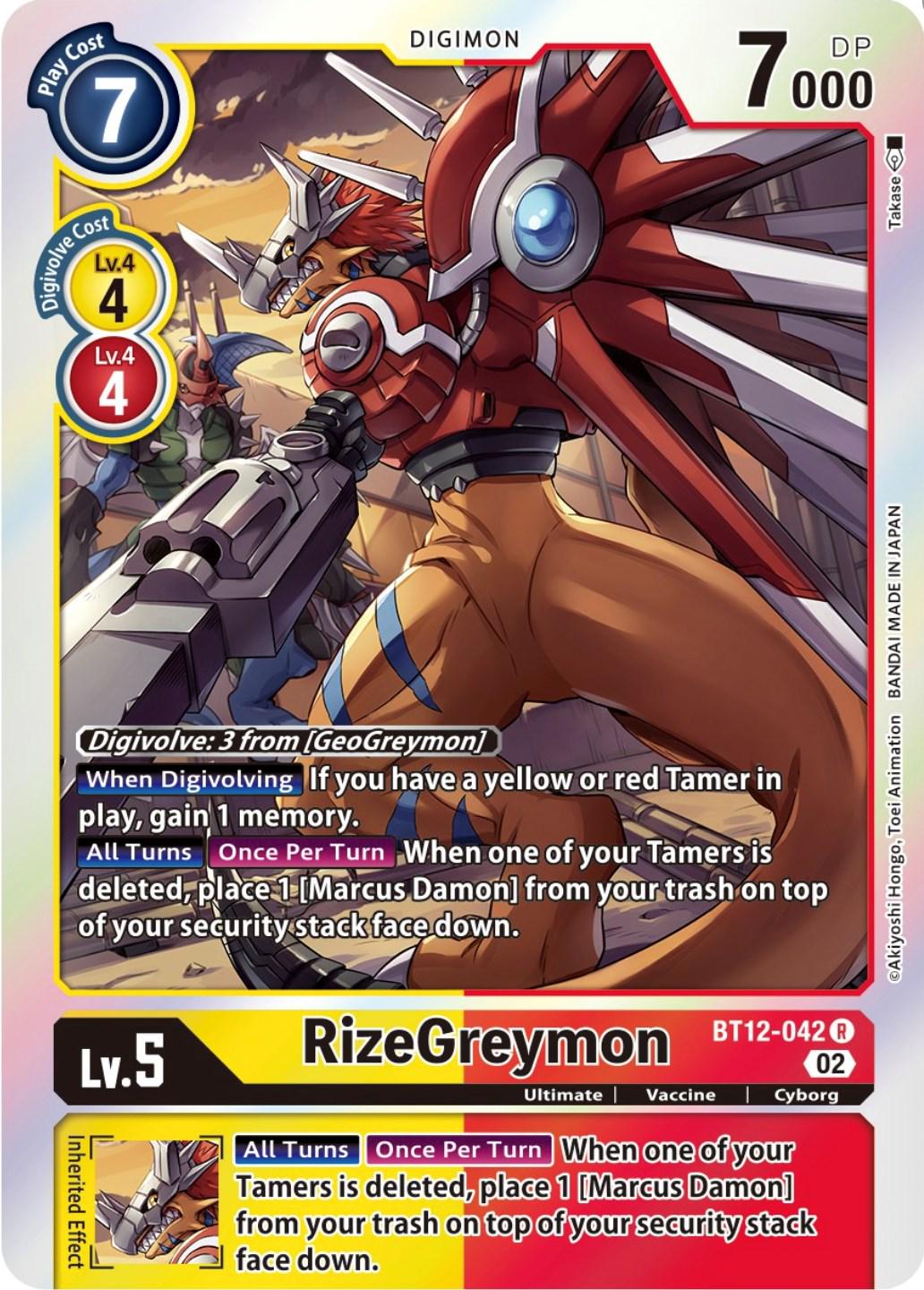 RizeGreymon [Foil] #BT12-042