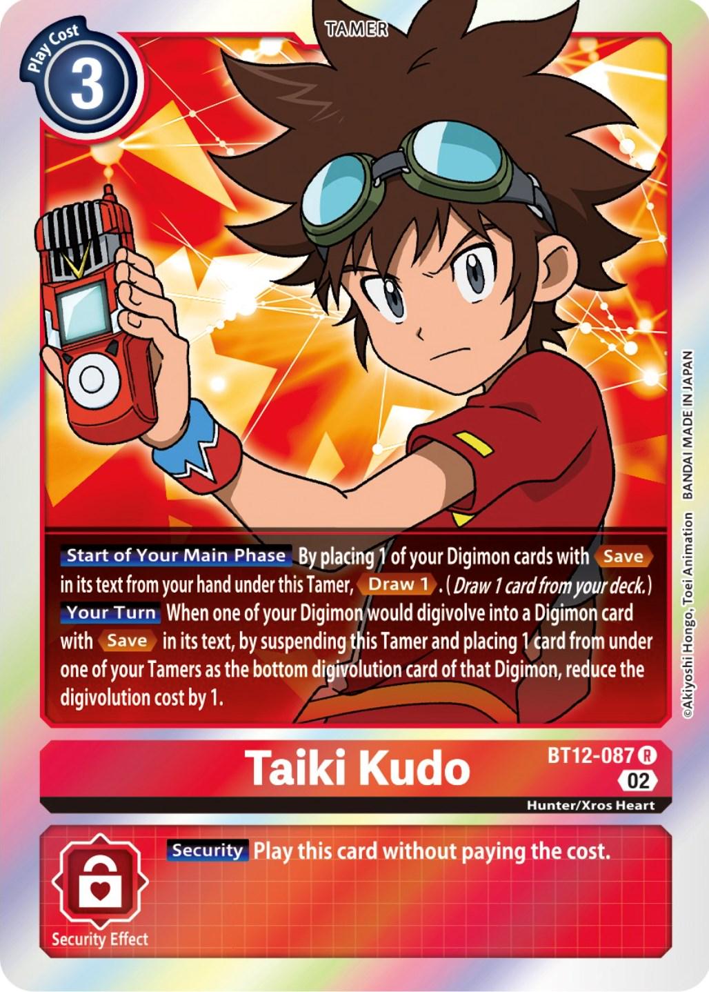 Taiki Kudo [Foil] #BT12-087