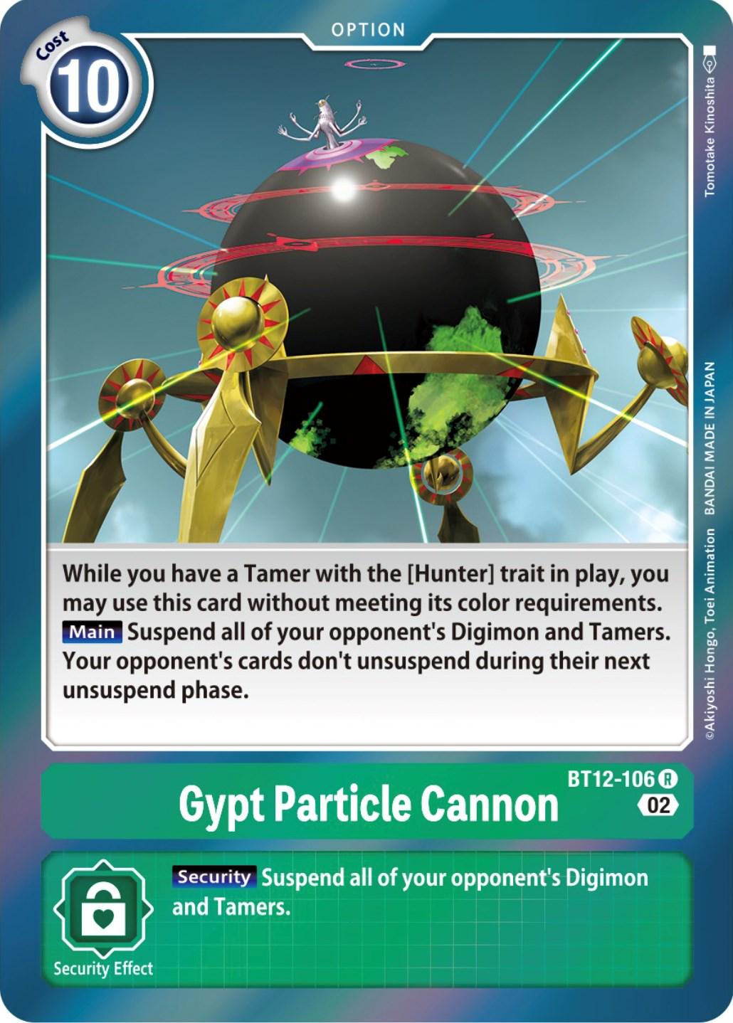 Gypt Particle Cannon [Foil] #BT12-106