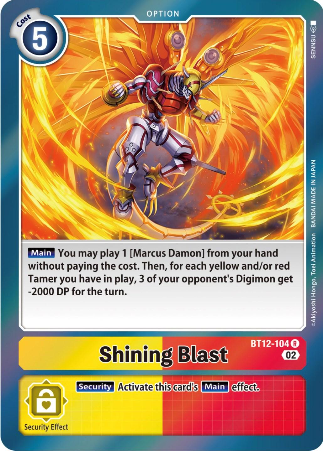 Shining Blast [Foil] #BT12-104