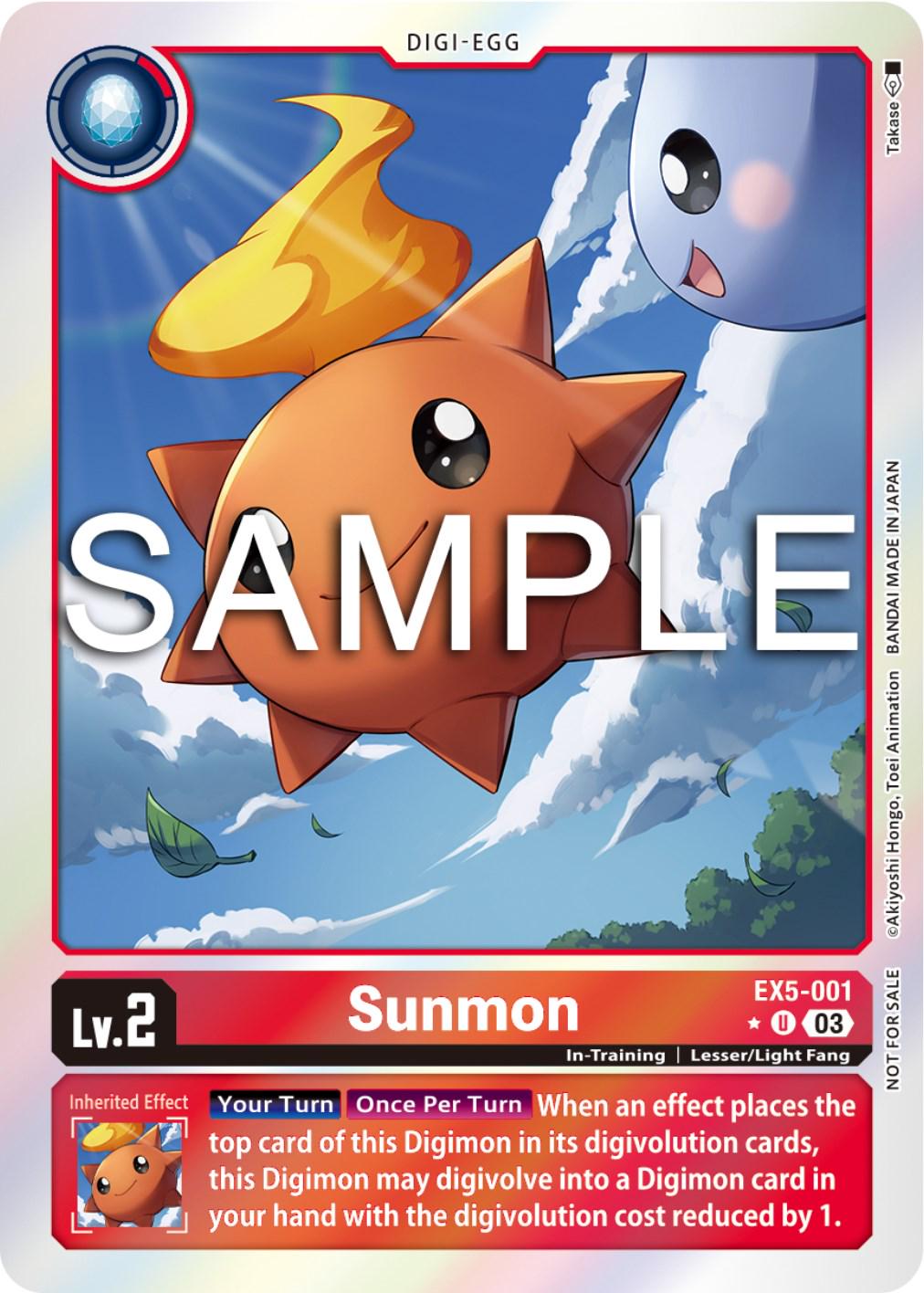 Sunmon [Foil] #EX5-001