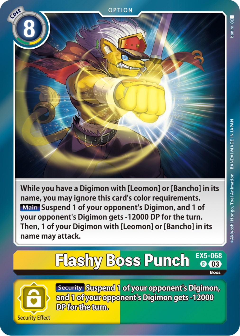 Flashy Boss Punch [Foil] #EX5-068