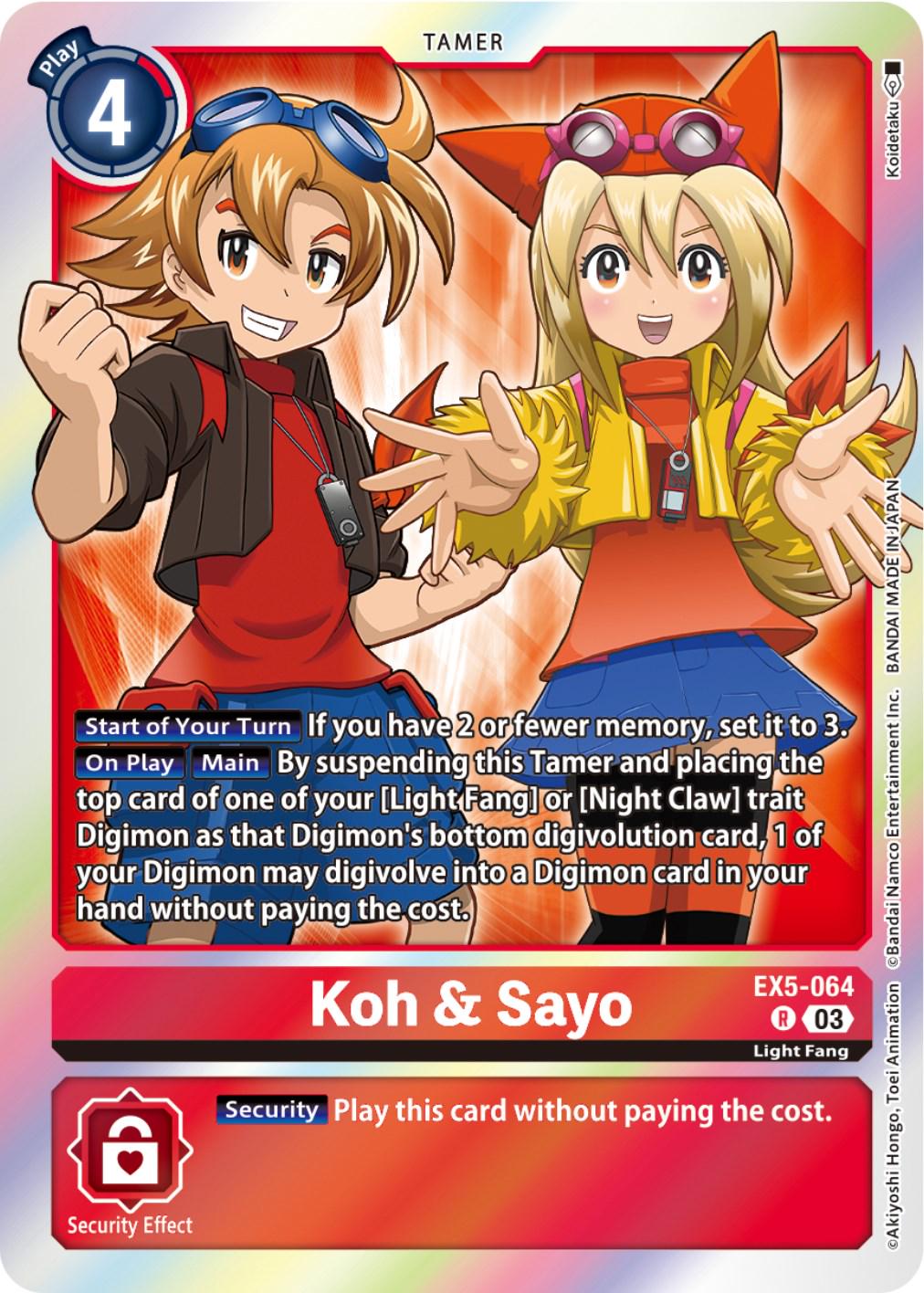 Koh & Sayo [Foil] #EX5-064