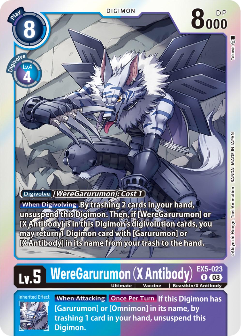 WereGarurumon [X Antibody Foil] #EX5-023