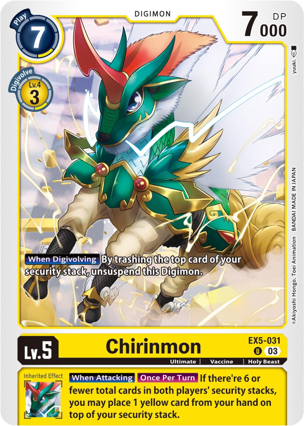 Chirinmon #EX5-031