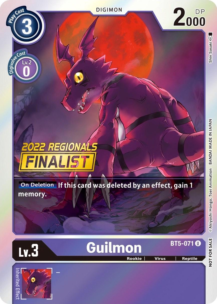 Guilmon [Regional Online Finalist Foil] #BT5-071