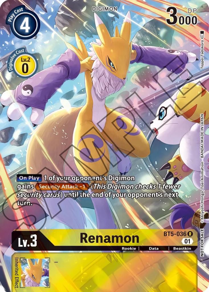 Renamon [Finals Tamers Pack Foil] #BT5-036
