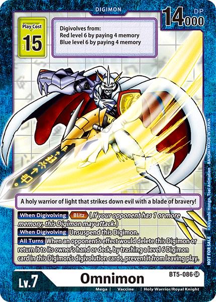 Omnimon [Across Time Box Promo Foil] #BT5-086