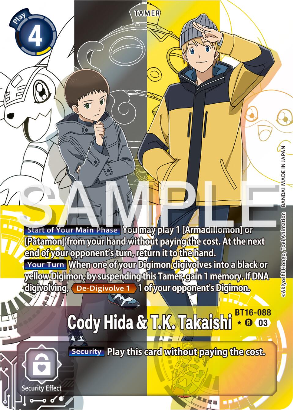 Cody Hida & T.K. Takaishi [Alternate Art Foil] #BT16-088