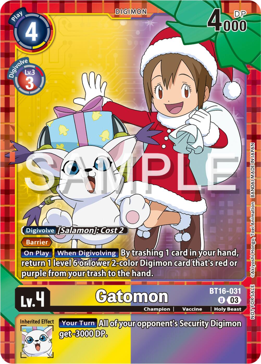 Gatomon [Winter Holiday Event Foil] #BT16-031