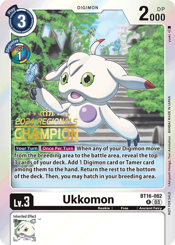 Ukkomon [Regionals Champion Foil] #BT16-082