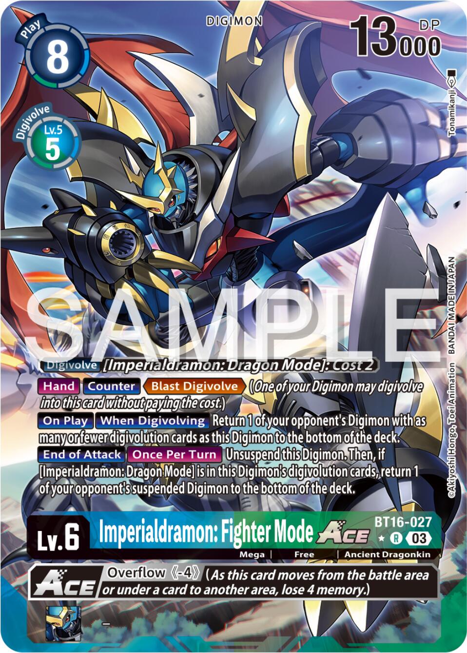 Imperialdramon: Fighter Mode ACE [Alternate Art Foil] #BT16-027